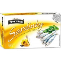 Five Star sardinky marocké ve slunečnicovém ole...