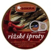 SOKRA rižské šproty smažené v tomatě s chill...