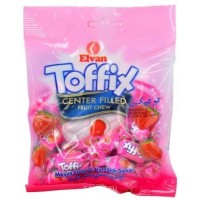 Elvan Toffix bonbóny jahodové 90g