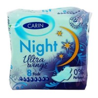 Carin vložky ultra wings night 8ks