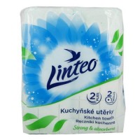 Linteo Utěrka kuchyňská Satin potisk 2V 2ks