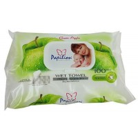 Papilion Vlhčené ubrousky green apple s klipem 1...