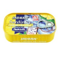 Jadran sardinky v rostliném oleji s citrónem 125...