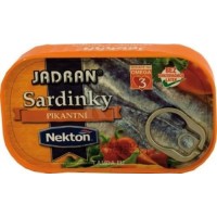 Jadran sardinky pikantni v rostlinném oleji 125g
